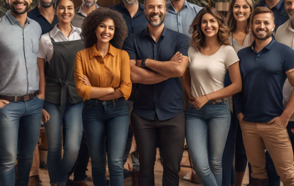 Une équipe souriante et unie, prête à relever les défis du tourisme solidaire