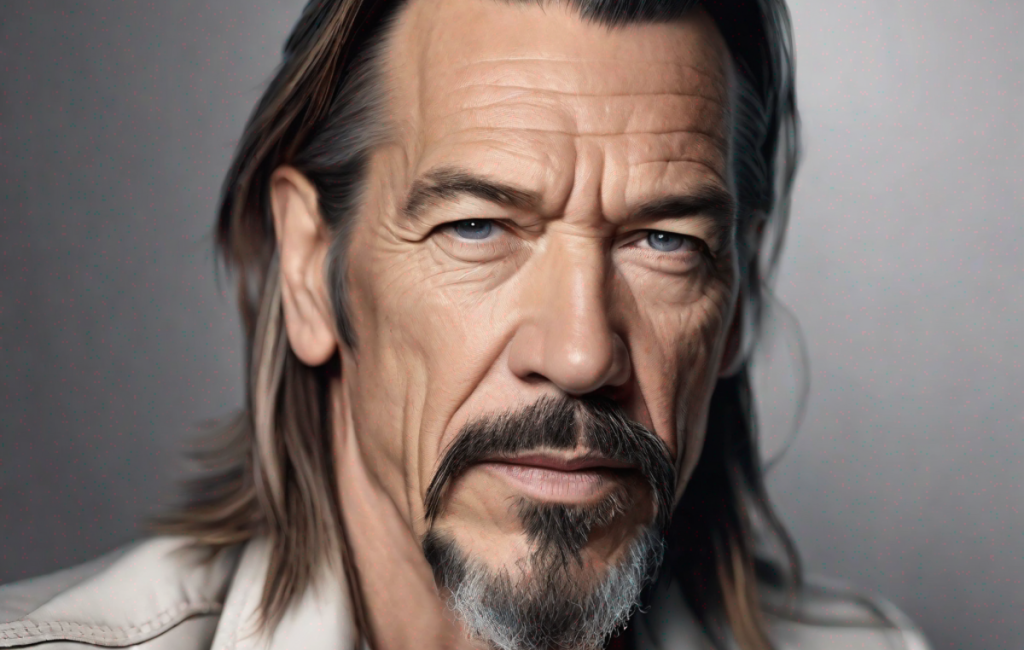 Florent Pagny, sérieux, lors d'une conférence de presse