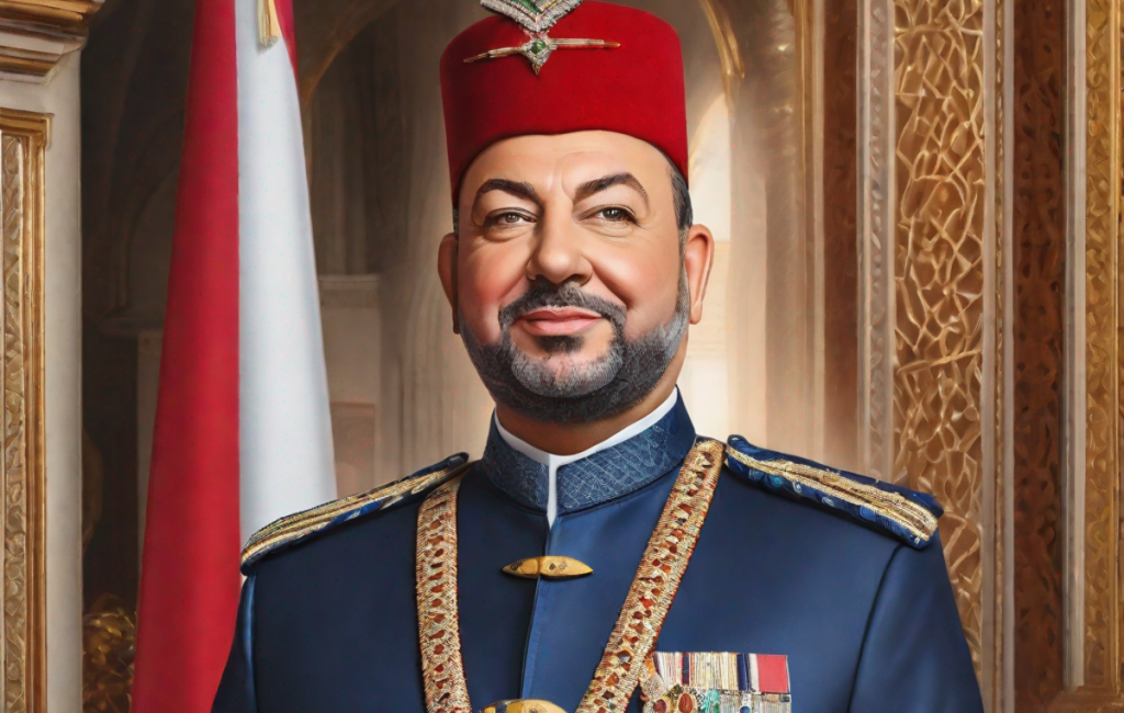 Mohammed VI, roi du Maroc, lors de sa visite en France