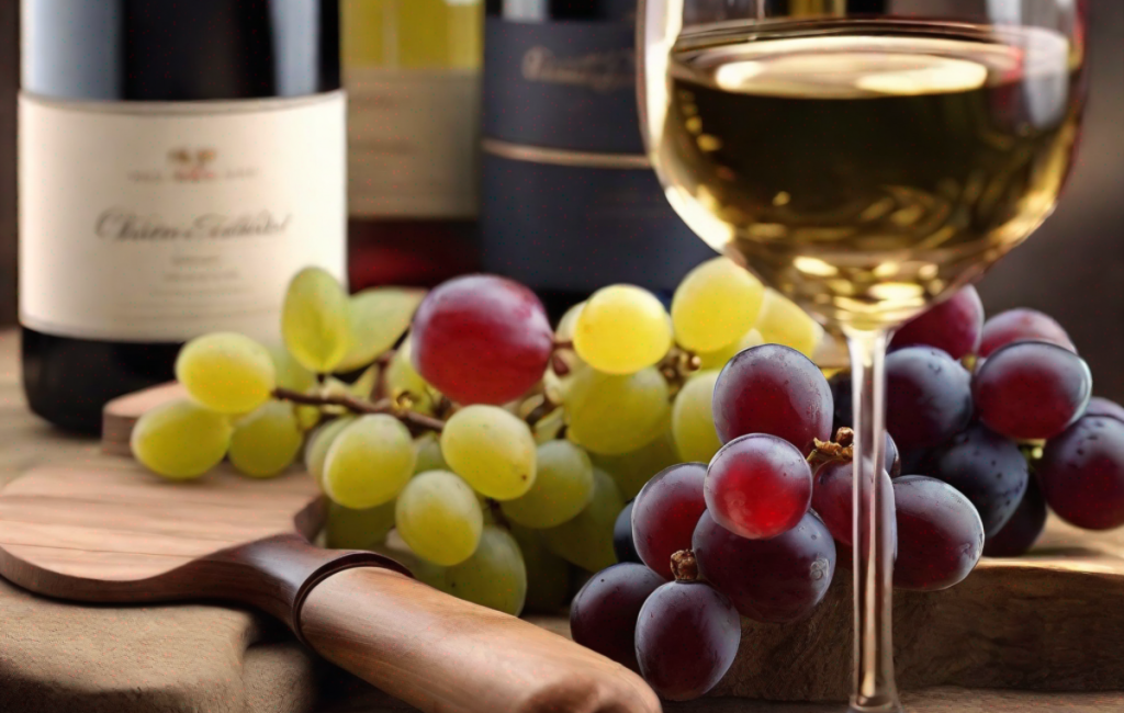 Plat délicieux et vin français sur table élégante