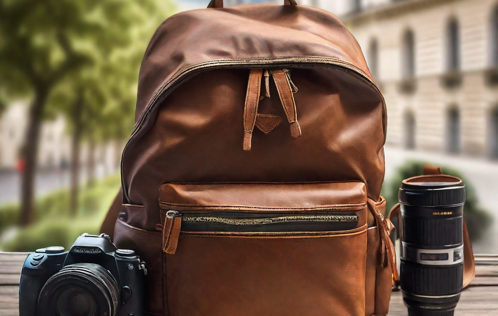 Sac à dos, carte, appareil photo et lunettes de soleil prêts pour Paris