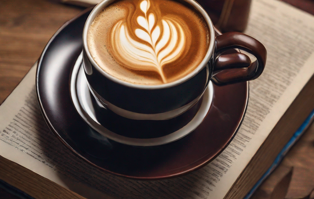 Tasse de café et livres