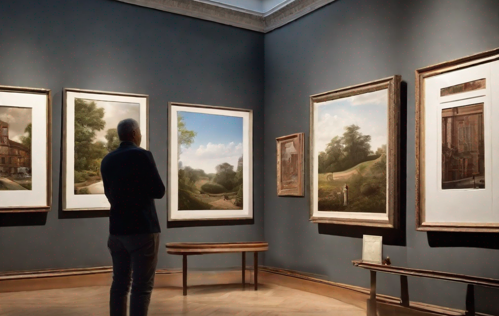 Visiteur curieux à musée atypique