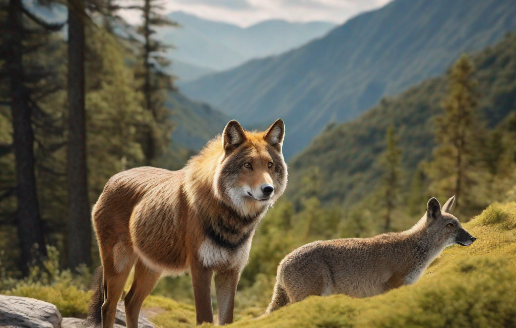 Rencontre avec animaux sauvages lors d'une randonnée