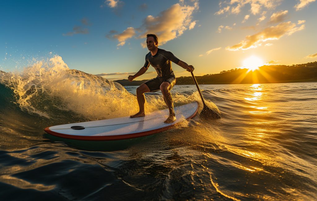 Surfeur en action