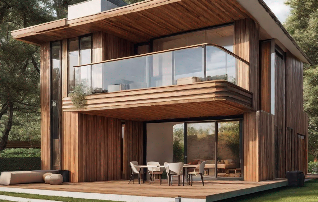 Maison avec bardage bois