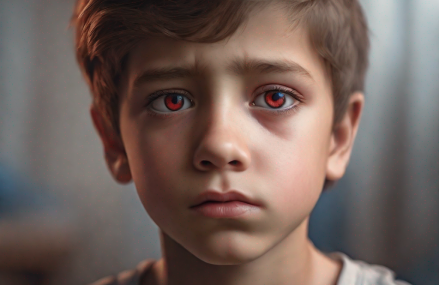 Mon fils a les yeux rouges : causes, symptômes et traitements
