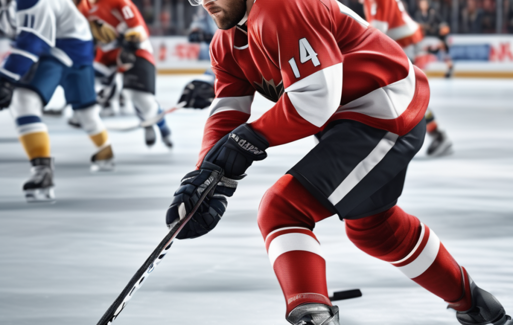 Match de hockey intense