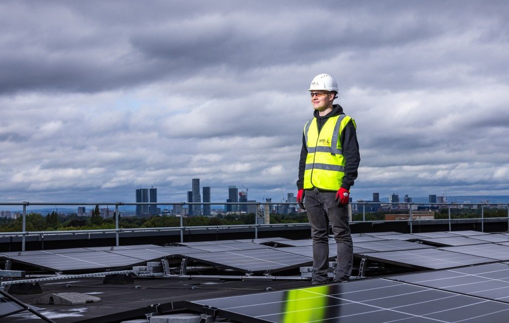 Panneaux solaires au sud de la France