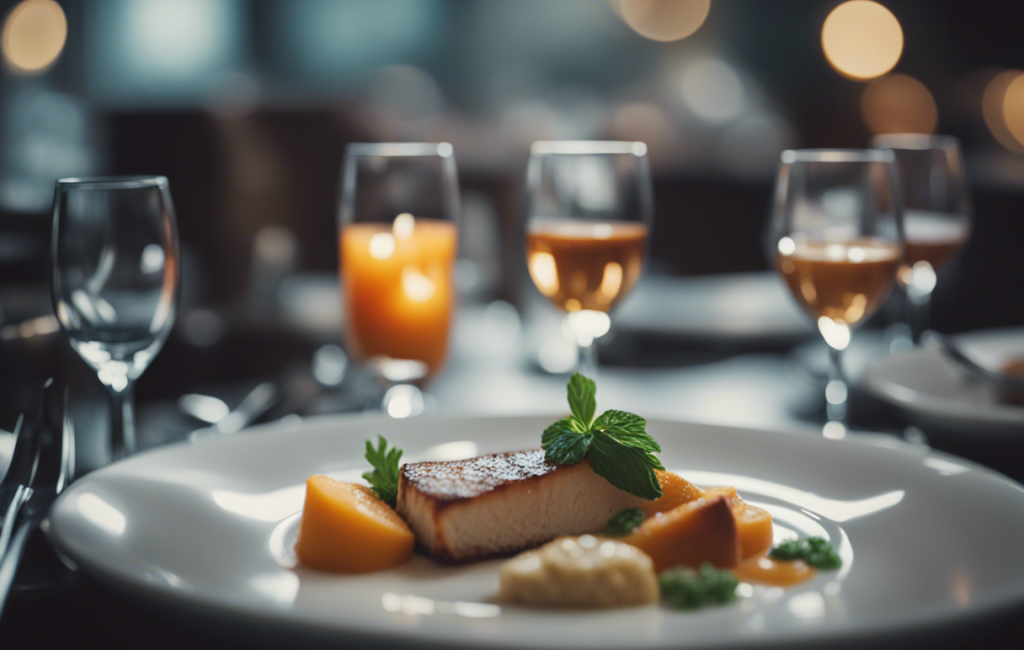 Plats typiques sur table de bistrot