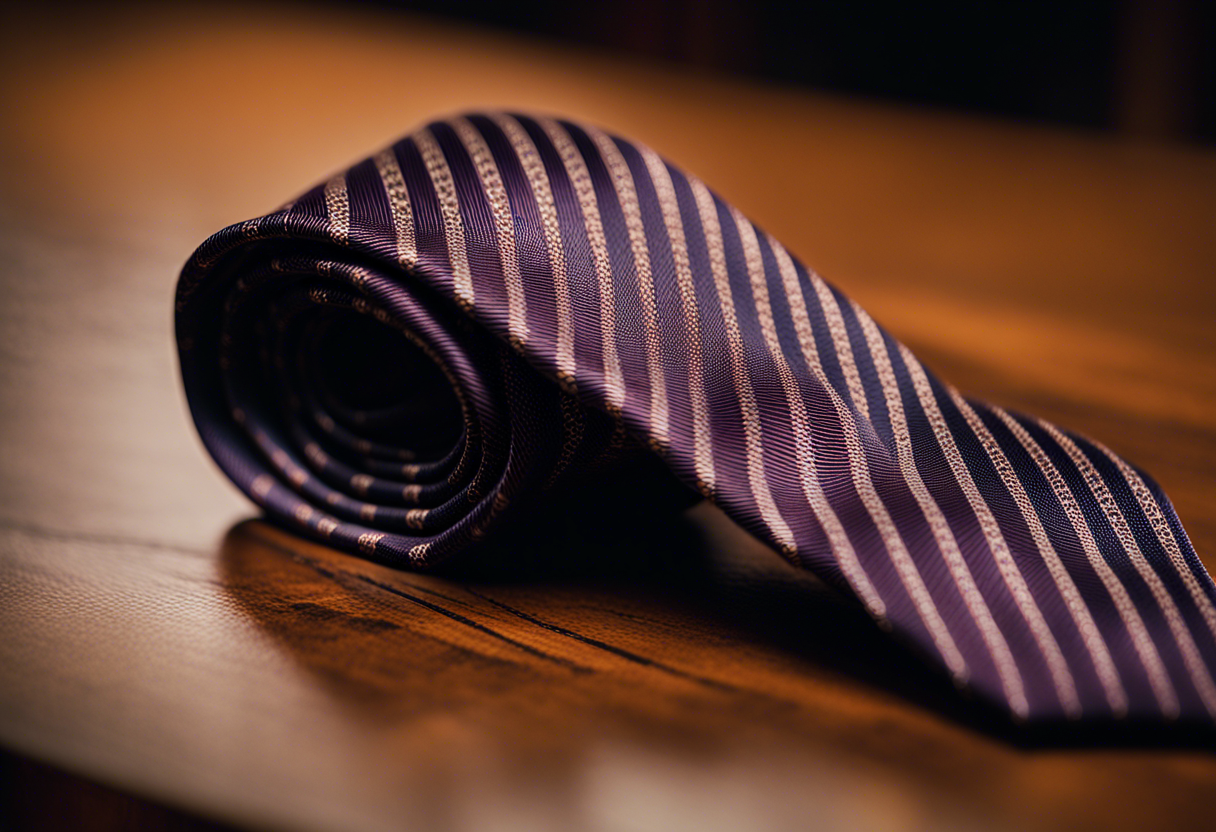 Accessoire élégant autour du cou d'un homme
Élégance masculine avec une cravate
