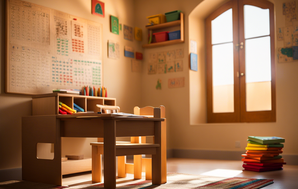 enfant apprend arabe méthode Montessori