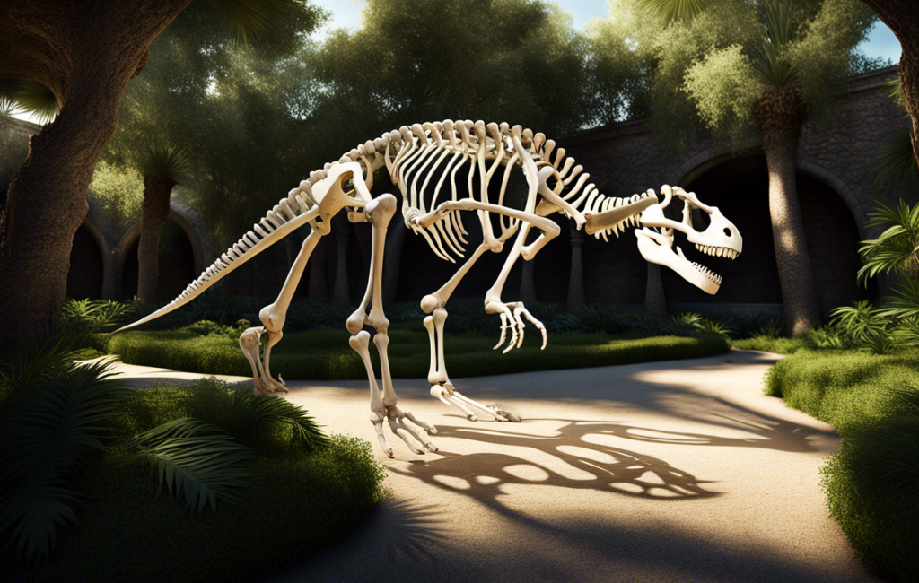Dinosaure exposé au musée de Mèze