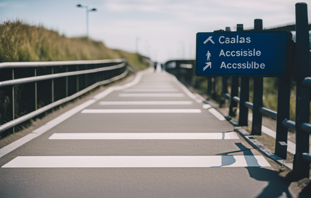 Calais : rampes et panneaux accessibles