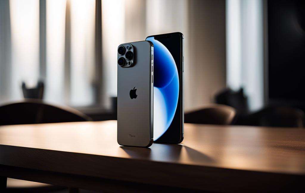 Smartphone iPhone 15 Pro Max en gros plan