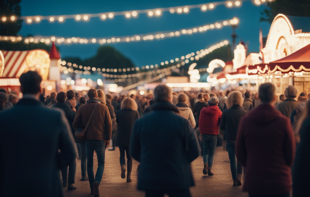 Foule animée à la foire de Châteauroux