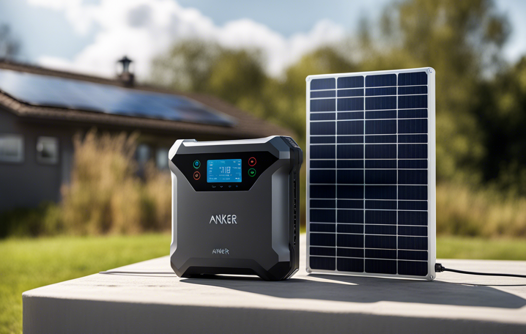 Panneau solaire portable Anker Solix en extérieur
