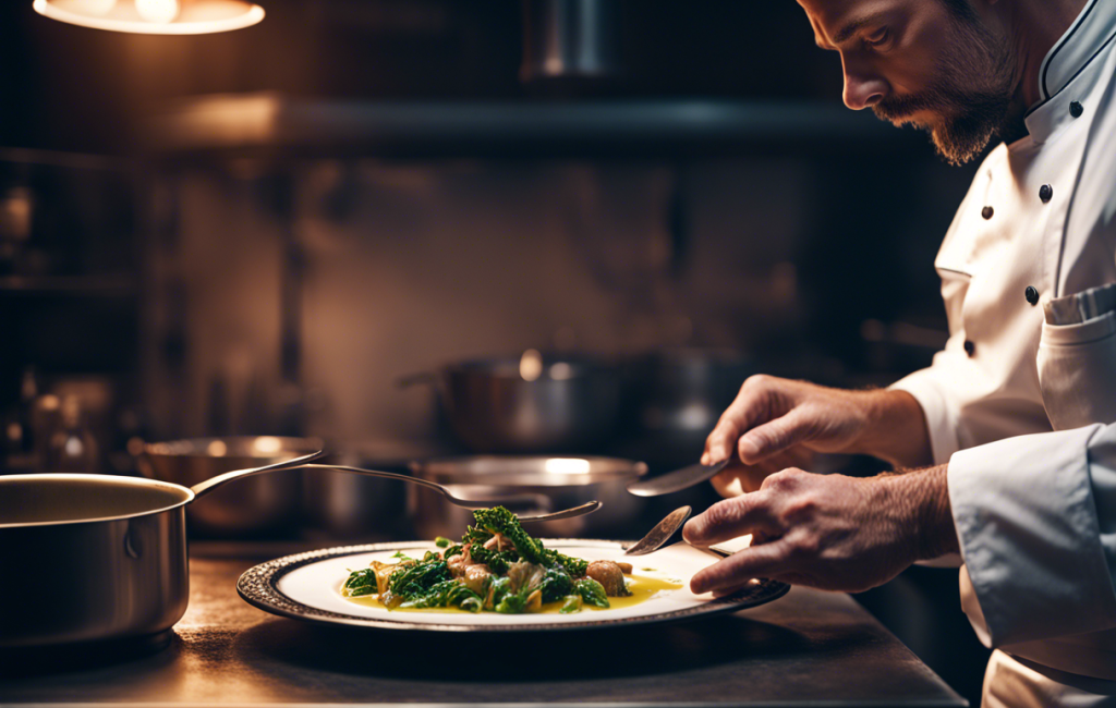 Chef Daniel Lavergne prépare un plat traditionnel cévenol