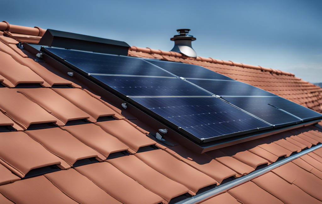 Panneau solaire Materfrance sur toit ensoleillé