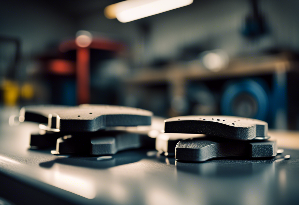 Plaquettes de frein de voiture en gros plan
Freins de voiture en détail