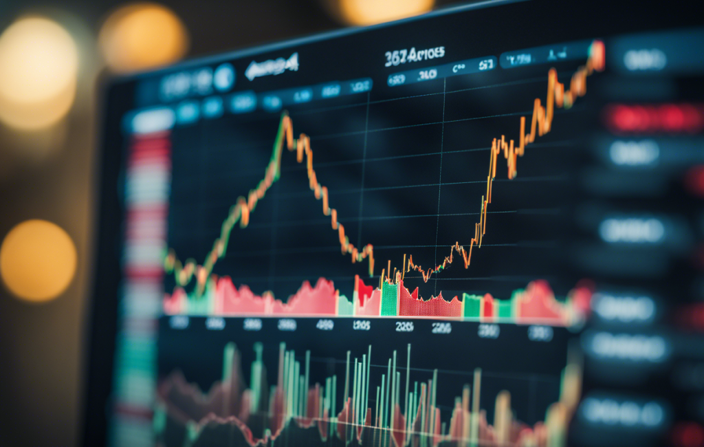 Graphique de TradingView montrant des tendances boursières en 2024