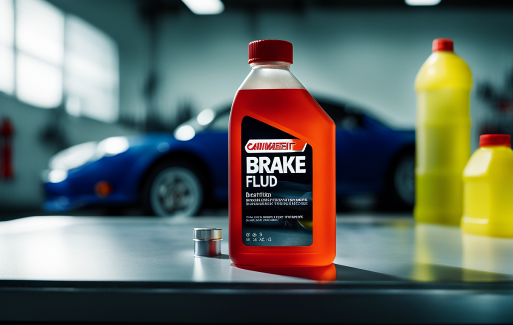 Liquide de frein auto en gros plan