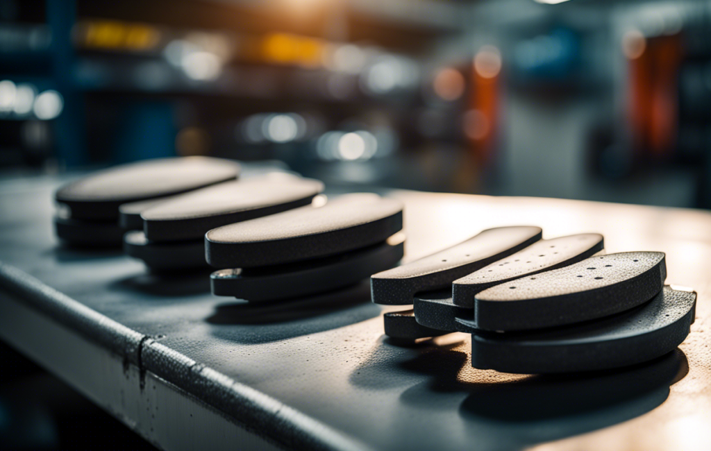 Plaquettes de frein de voiture en gros plan