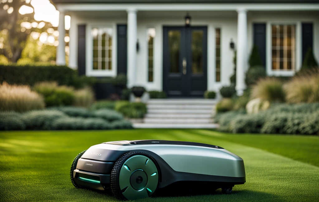 Robot de jardinage Ecoflow en fonctionnement
