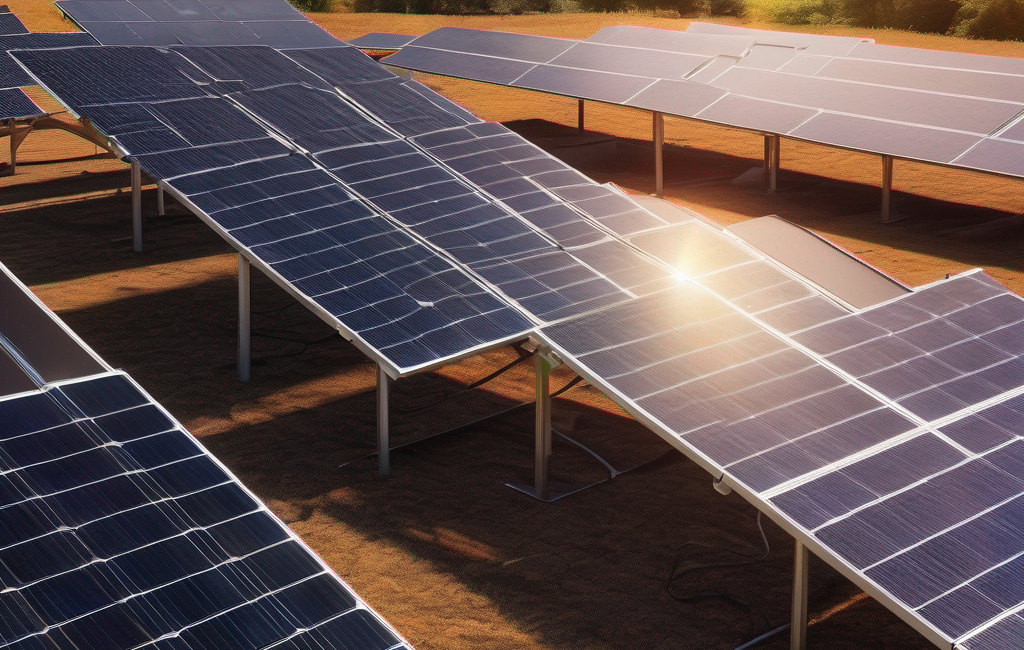 Panneaux solaires Tracker Eco Worthy en action