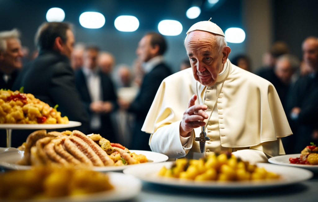 Le pape François déguste des spécialités belges à l'UCLouvain