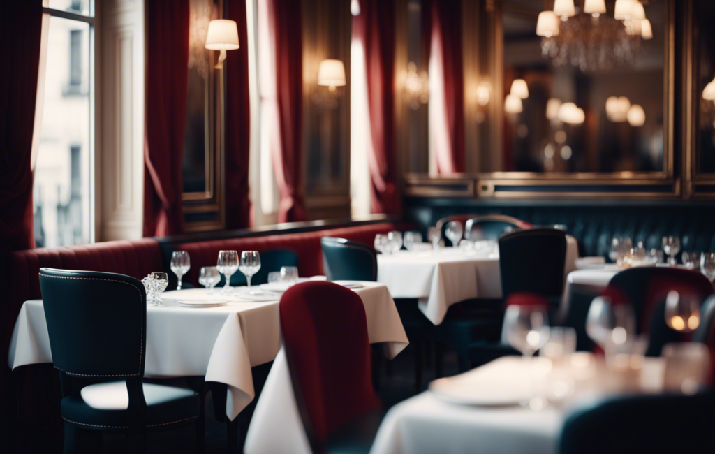 Un élégant restaurant parisien animé par la mode