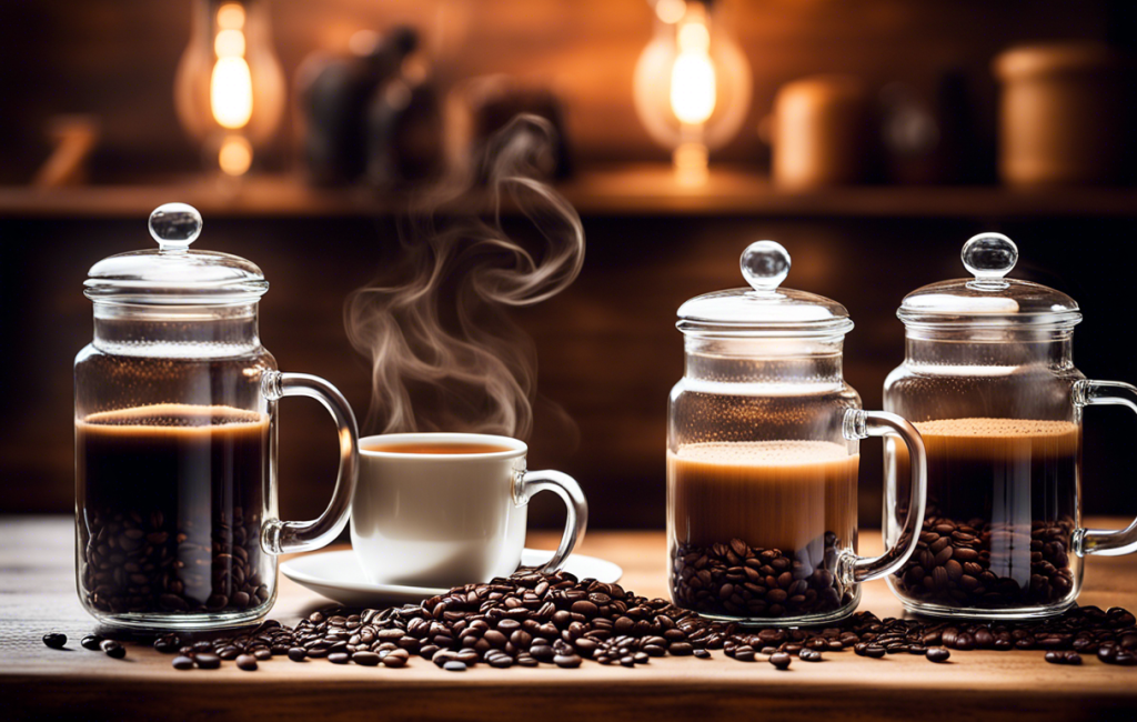 grain de café torréfié dans une tasse élégante