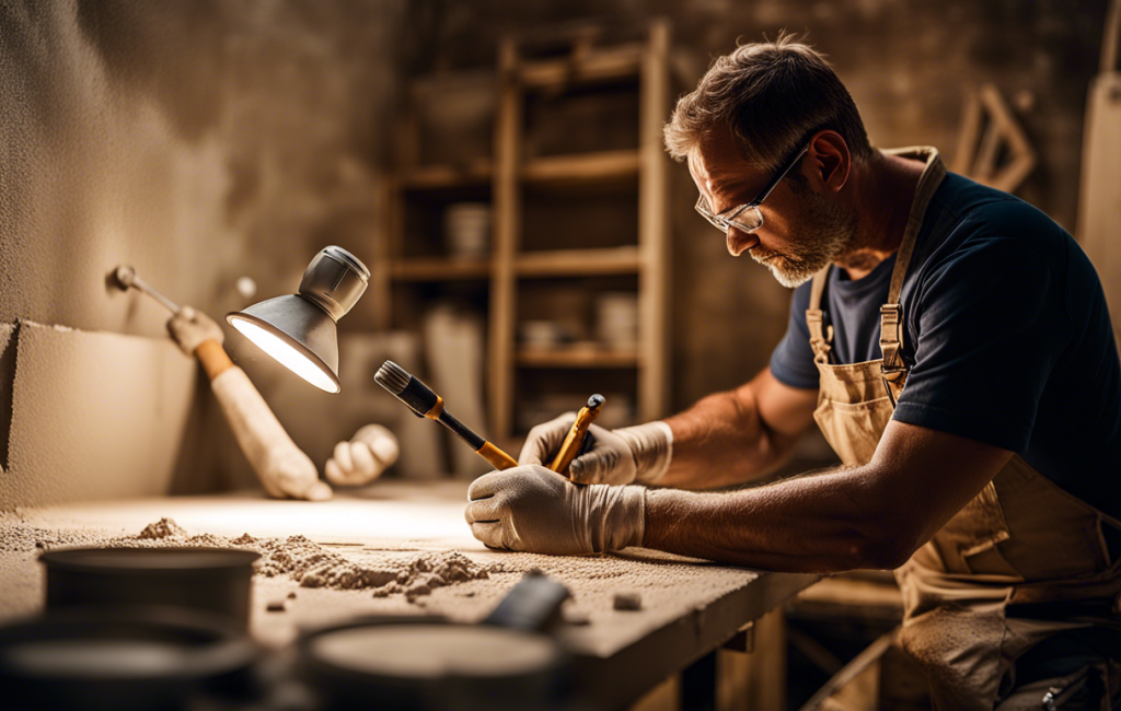 Plaquiste en action dans un chantier à Montpellier