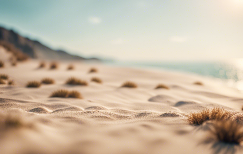 Un paysage désertique de plage française paisible