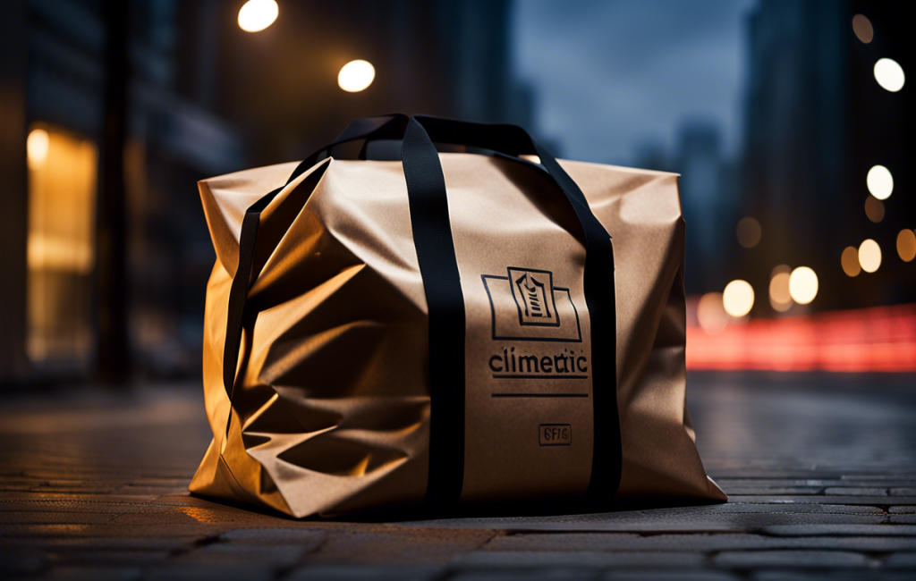 Livreur à vélo avec un sac de livraison