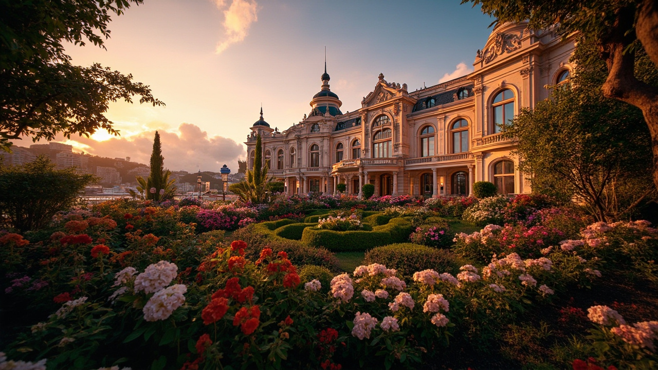 Personne heureuse avec drapeau de Monaco en arrière-plan  
Célébration de la culture monégasque avec sourires radieux