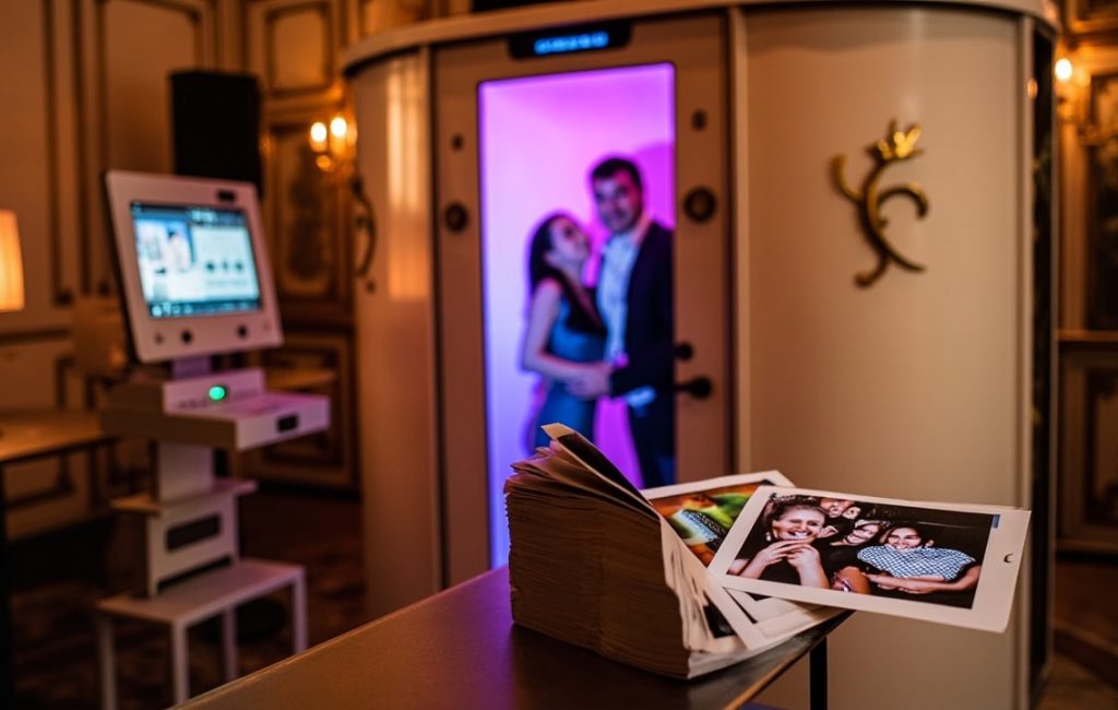 Cabine photo à Paris avec tarifs affichés