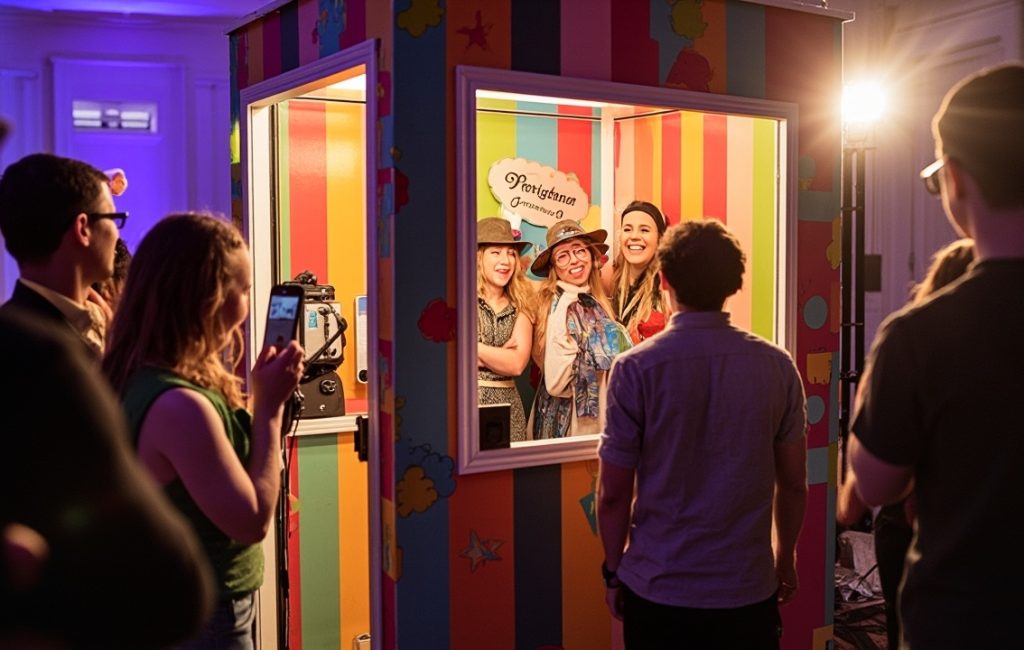Photomaton avec prix affiché en gros caractères