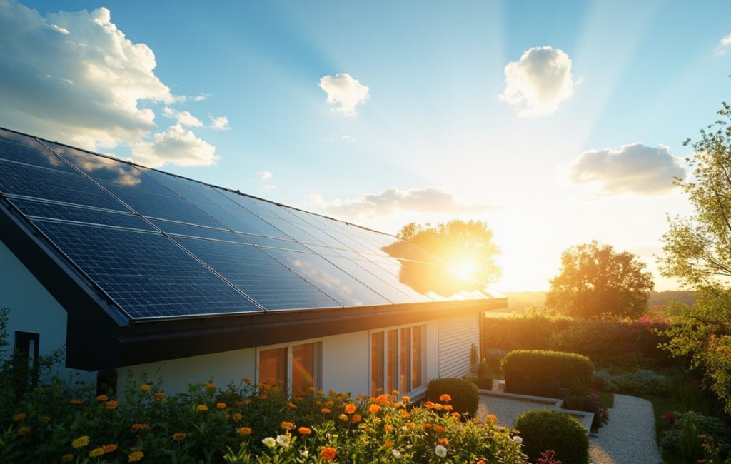 autoconsommation solaire avec panneaux en toiture